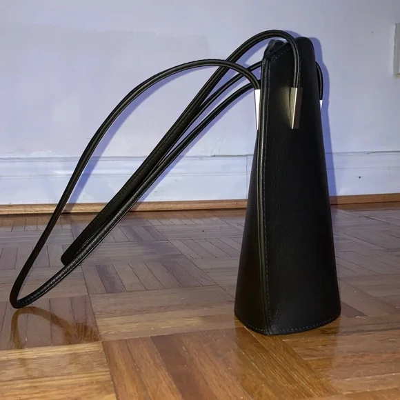 Olbrish Black Leather New Black Women's Handbag From Berlin - Picture 3 of 8